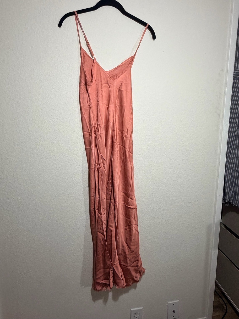 Nation LTD Dusty Rose Satin Slip Dress - Picture 4 of 6